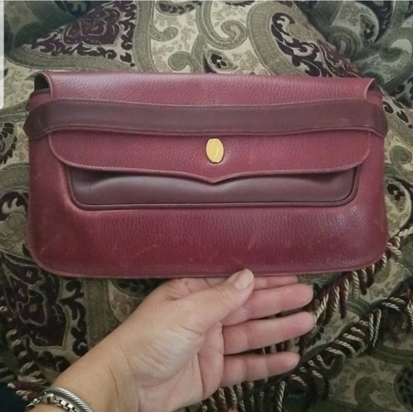 Must de Cartier Paris flap clutchgreat leather bag in great vintage condition, - Picture 9 of 16